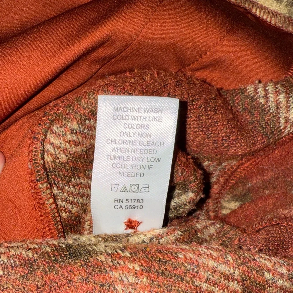 Maurices Rust and Beige Plaid Utility Jacket - Picture 8 of 8